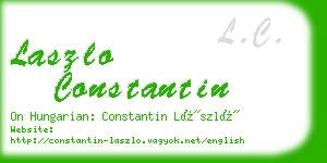 laszlo constantin business card